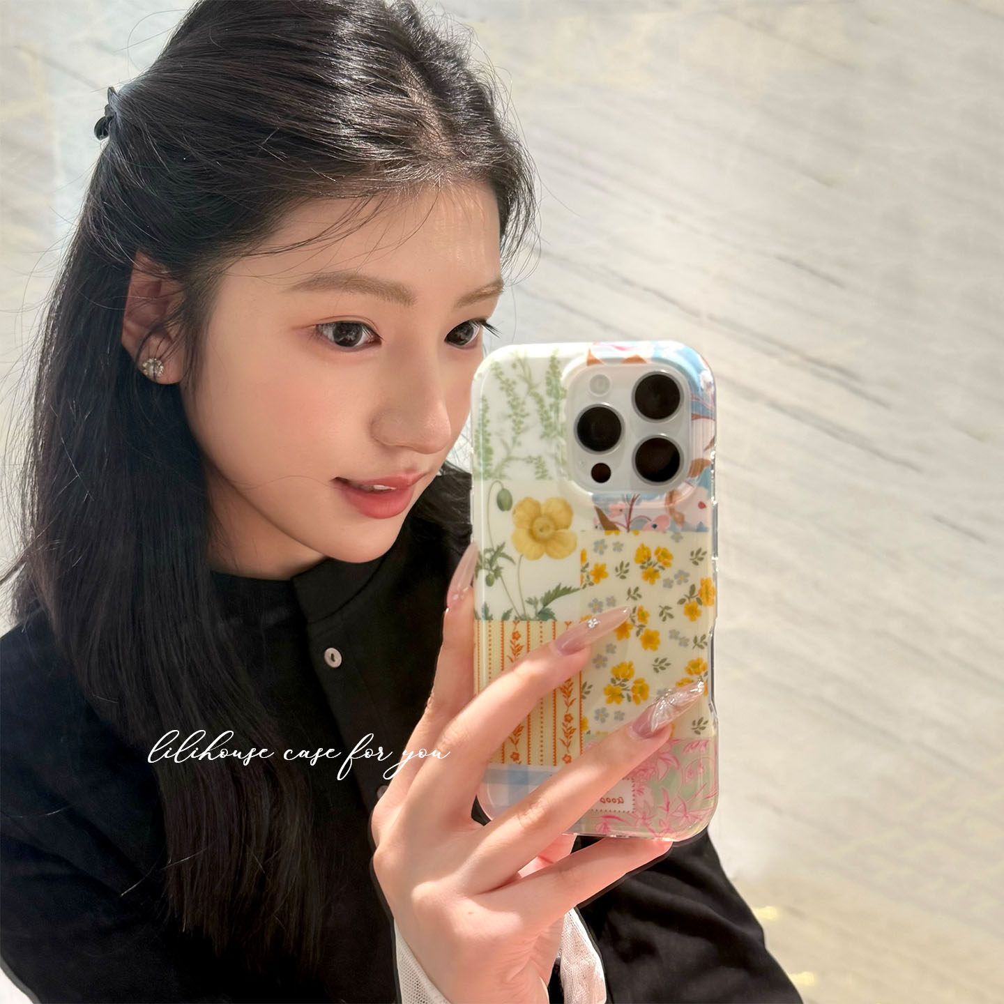 lilihouse韩国ins少女温柔小清新拼接碎花雏菊17适用1