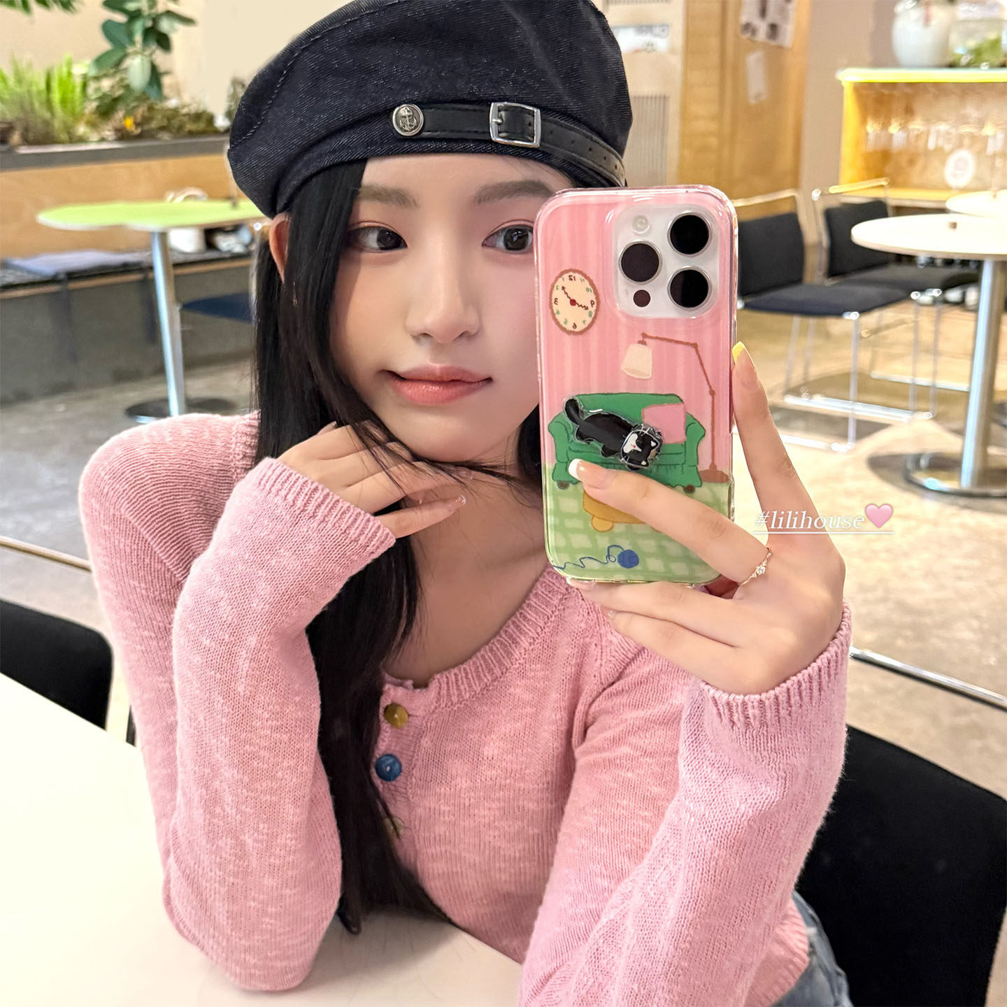 lilihouse韩国ins小众可爱慵懒旋转猫咪插画17适用17pro苹果17ProMax手机壳iPhone16全包15新款14Pro保护套女,3C数码配件,手机保护套/壳,淘宝优惠券,粉丝福利购,淘宝优惠卷