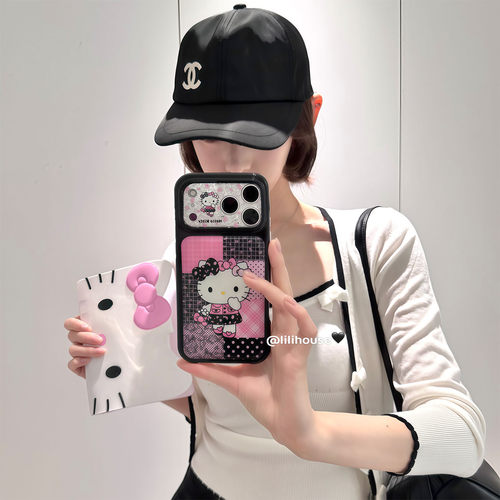 lilihouse蕾丝猫咪全包手机壳