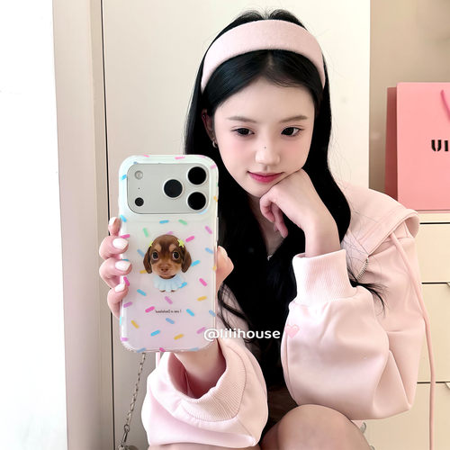 lilihouse腊肠狗全包iPhone壳