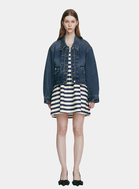 SERY 牛仔廓形短款修身显瘦女士外套