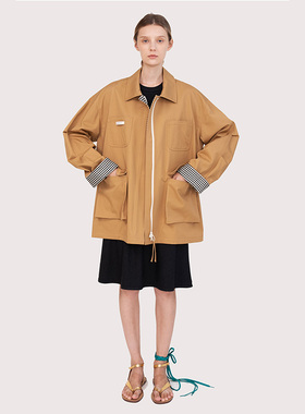 SERY卡其一手长翻领户外露营日常通勤风衣sery studios