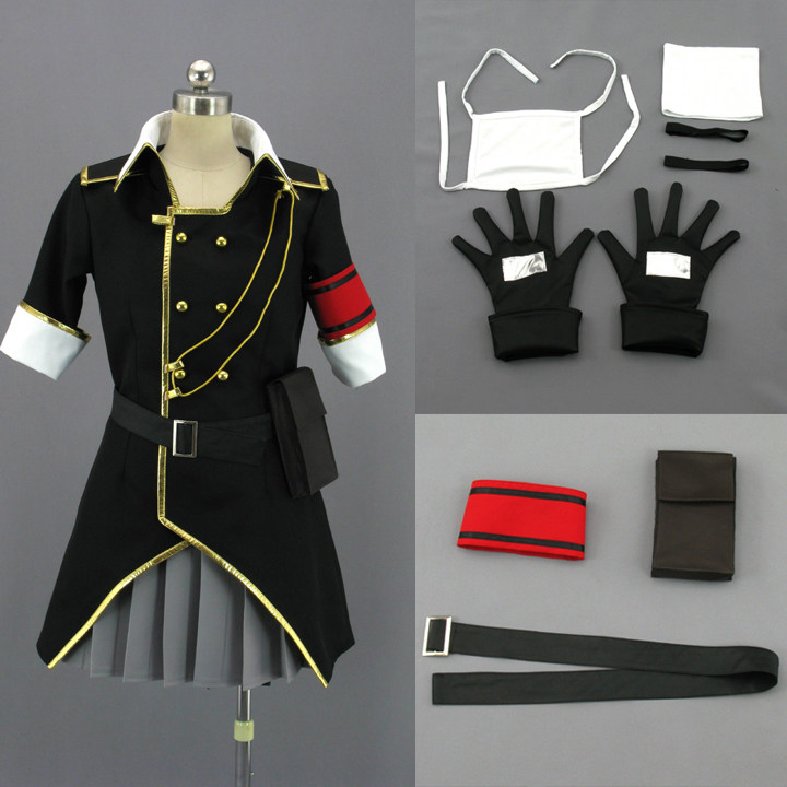 『茶园河COS』Vocaloid-世界征服 镜音姐姐Rin COS COSPLAY服装
