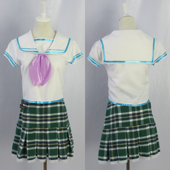『茶园河COS』暴风情人/恋爱风暴 女子校服夏装COS COSPLAY服装