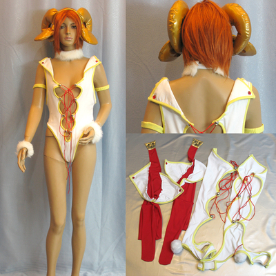 COS服-TANDEM TWIN动物系列-羊少女-茶园河COS