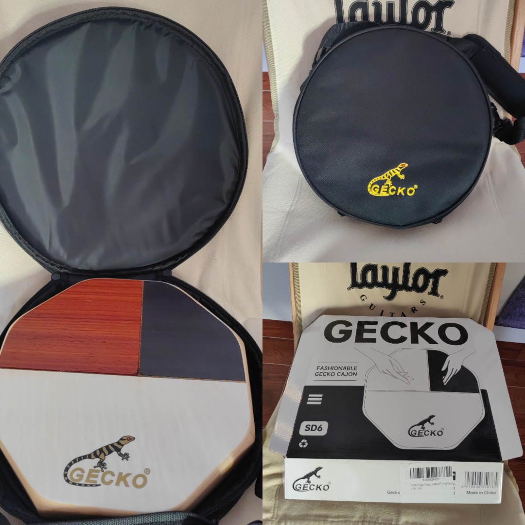GECKO壁虎旅行鼓八角多边型打击乐器鼓伴奏好乐器送包