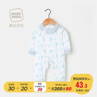 Quần áo trẻ em quần áo mùa xuân và mùa thu nam và nữ trẻ em cotton dài tay quần áo trẻ em quần áo trẻ em 1-3 tuổi - Áo liền quần đồ bơi cho bé gái