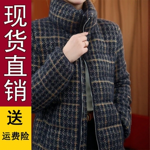 2025年冬季 加厚立领拉链开衫 新款 Z时尚 遮 正版 保暖大码 现货妈妈装