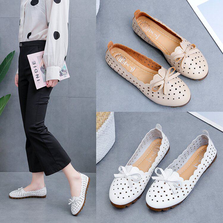 2019 summer new pattern Korean Edition Flat bottom reverent Hollow Maternity shoes ventilation soft sole Nurse shoes comfortable Sandalsin the Women's Shoes, Low shoes  category - from Buy2taobao.com to provide professional Taobao agent buy service