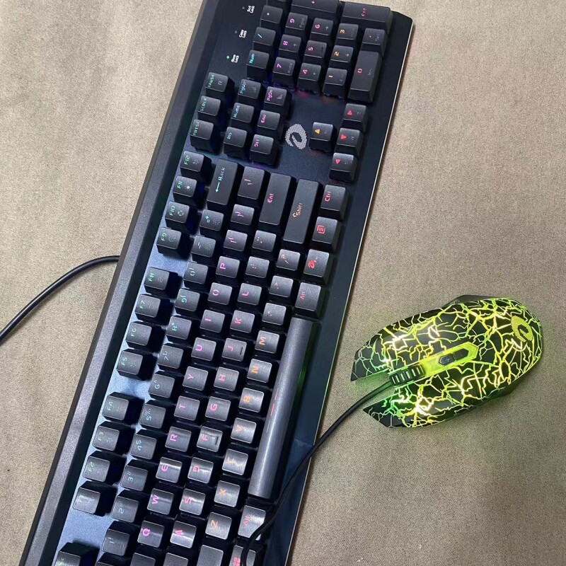 达尔优CK560精英版红外插拔轴机械键盘牧马人鼠标网吧电竞游戏LOL
