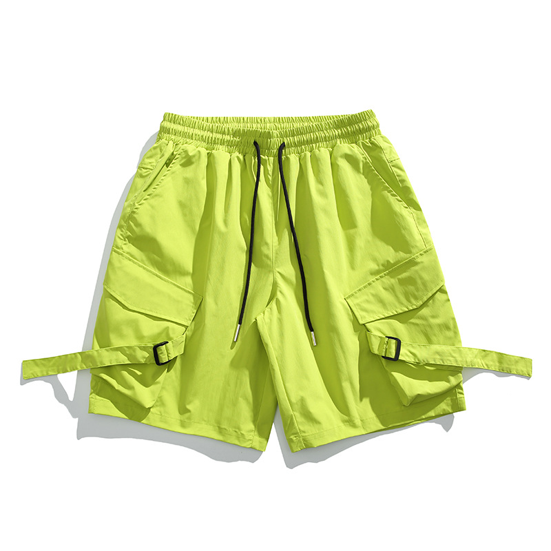 石狮市浪印户外裤男士潮牌潮流宽松五分裤休闲百搭痞帅高街中裤子