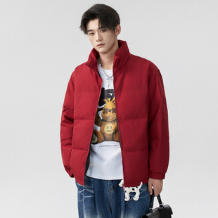 石狮市浪印户外厚羽绒服男女同款白鸭绒保暖上衣休闲潮牌羽绒外套