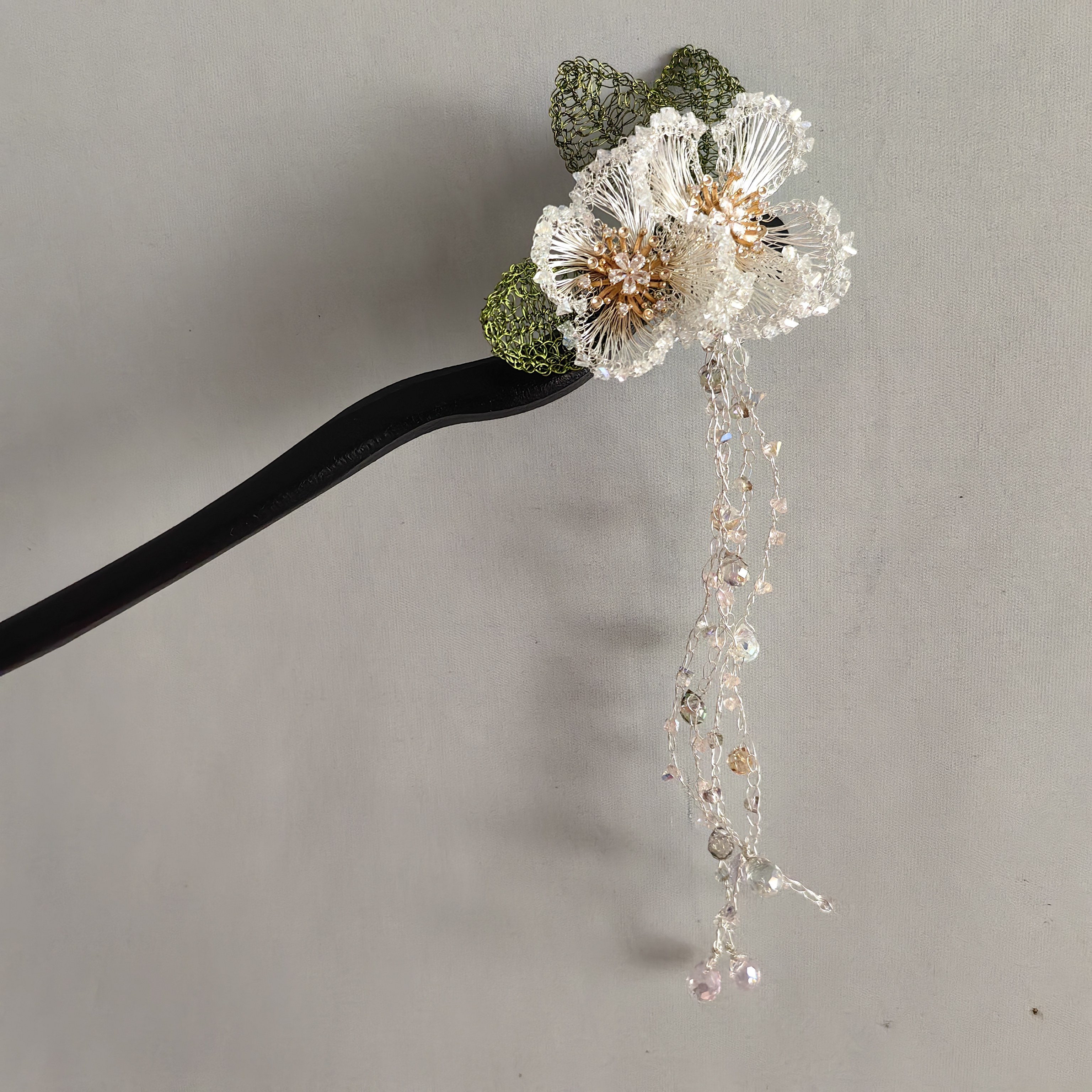 原创设计手工钩织发簪古风汉服发饰新中式盘发实木簪子步摇流苏款,饰品/流行首饰/时尚饰品新,发饰,淘宝优惠券,粉丝福利购,淘宝优惠卷