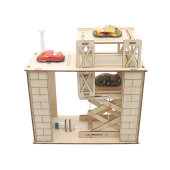 diy科技小制作液压升降机立体车库儿童科学实验拼装 材料益智模型