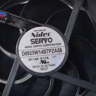 D0925W14B7PZA58 日本SERVO 9225 14V 0.17A9CM防水静音散热风扇