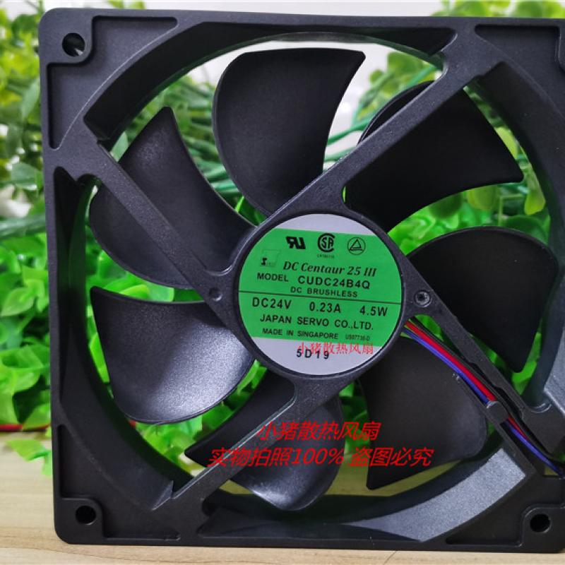 全新精工伺服 CUDC24B4Q DC24V 0.23A 4.5W 12CM 12025散热风扇