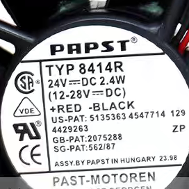 PAPST TYP8414HR 8414R 8414 8CM 24V 5.8W 8025散热风扇