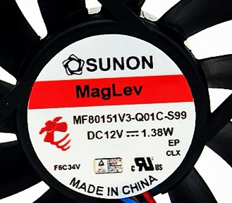 MF80151V3-Q01C-S99 12V1.38W建准SUNON8015 8cm四线调速散热风扇