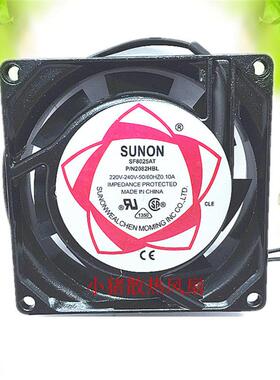 原装 SUNON 220V 8025 机柜小型直流/轴流/静音交流散热风扇8CM