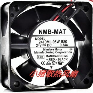 05W B80 0.34A MAT 大风量变频风扇 24V 2410ML 6025 全新NMB 6CM