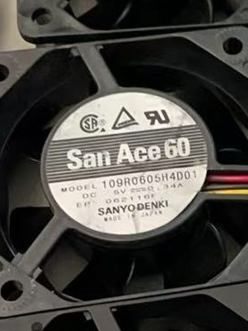 109R0605H4D01 SANACE60 三洋风扇 6025 5V 0.34A 60MM散热风扇