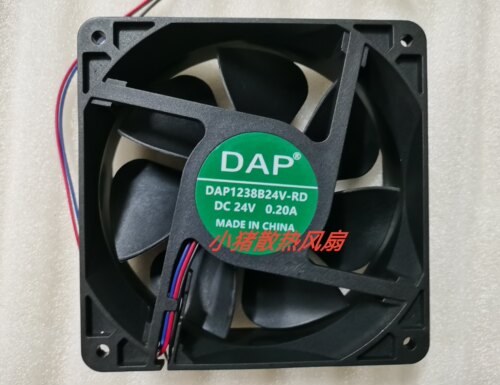 DAP DAP1238B24V-RD DC 24V 0.20A 120x120x38mm 12厘米散热风扇