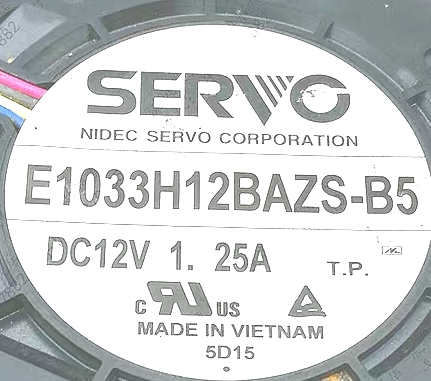 SERVO伺服 10cm 1033 鼓风机 E1033H12BAZS-B5 12v 1.25A散热风扇