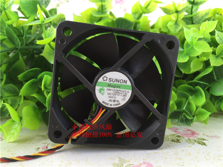 原装SUNON 12V 60*15MM 超静音电源散热风扇GM1206PHV2-A 6CM厘米