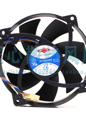 原装 TOPMOTOR DF129225BM 12V 0.30A 4线 散热风扇 9CM