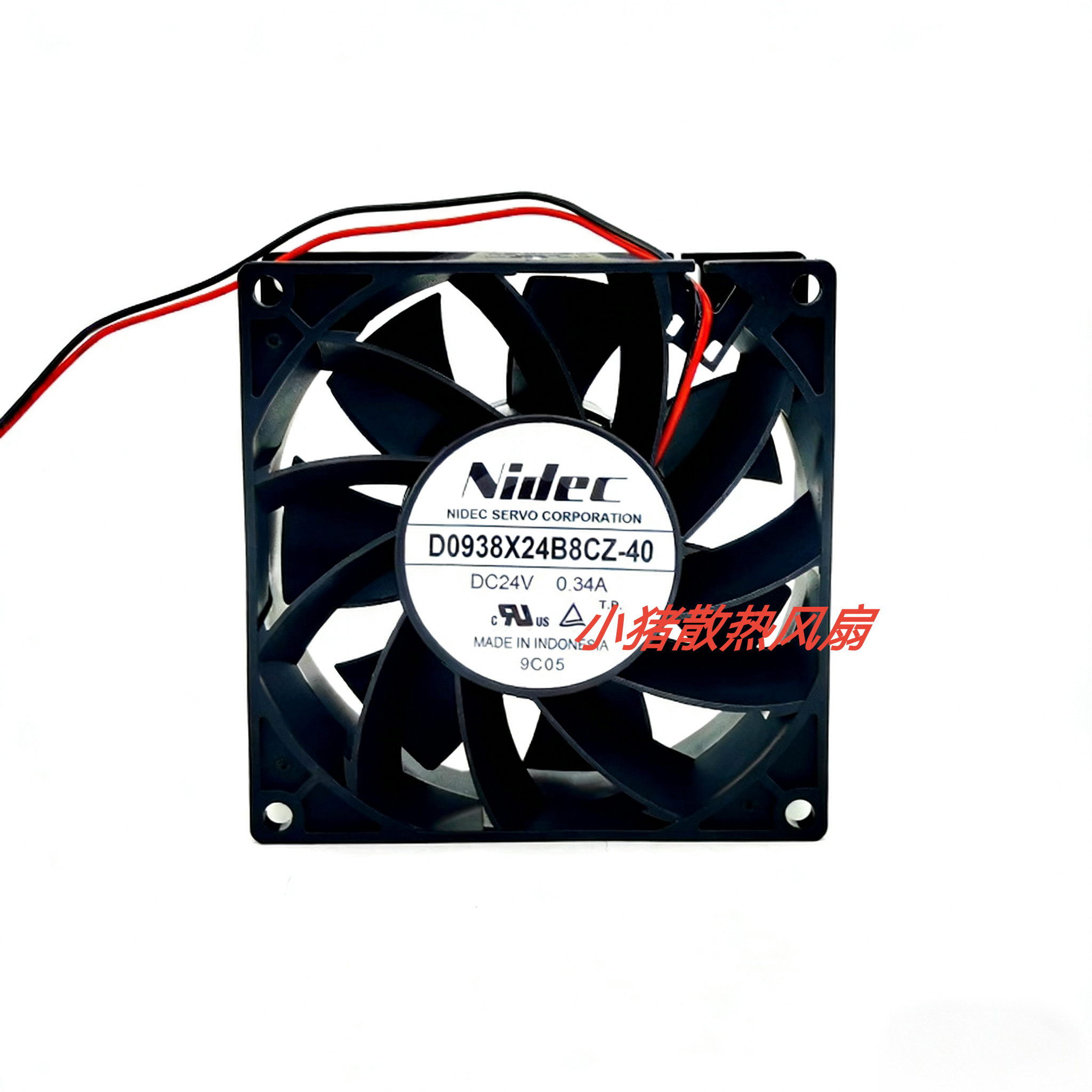 全新nidec D0938X24B8CZ-40 9038 DC24V 0.34A 9CM变频器散热风扇