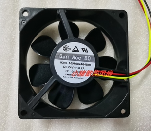 三洋 SanAce80 109R0824G4D07/G4D01 24V 0.2A 8025 变频器风扇
