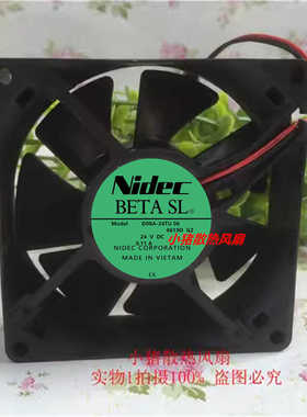 尼得科Nidec BETASL D08A-24TU 06 24V 0.11A 8CM 8025变频器风扇