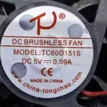 全新TC600151S 6015 5V 0.09A 6CM厘米静音散热风扇