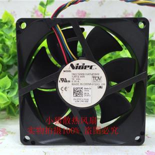 12V 8025 0.35A 大风量静音 散热风扇8CM Nidec PWM T80T12MS11A7