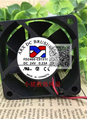 全新三匠ARX DCBRUSHL 24V 0.23A 6025三线散热风扇FD2460-C0151E