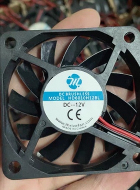 全新HD6010H12BL DC12V 0.12A 6厘米机箱静音散热风扇