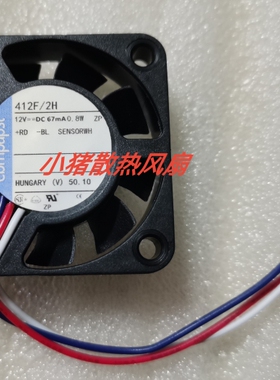 全新现货40*40*10MM4010 12V 67mA 0.8W散热风扇 412F/2H 414F/2H