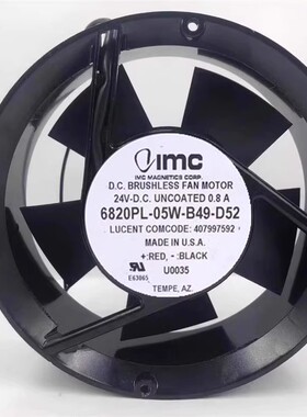 全新美国IMC 17CM 17050 24v 0.8A 大风散热风扇M 6820PL-05W-B49