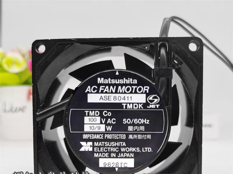 Matsushita ASE 80411 100v 10/9w 8038 8厘米金属框交流风机风扇