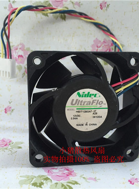 NIDEC 12V 6cm厘米 H60T12BGA7-07 A25 超大风量暴力风扇 60*25MM
