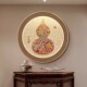 新中式 饰画客厅玄关挂画好寓意酒店画现代简约壁画 福禄葫芦圆形装