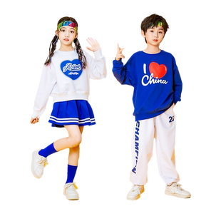街舞儿童潮服秋冬小学生团体运动会开幕式服装方阵演出服舞蹈服女