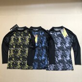 防晒潜水服长袖 梯度紧身衣 分体游泳衣跑步运动 男速干健身衣