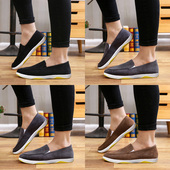 男鞋 潮鞋 子一脚蹬休闲老北京布鞋 百搭帆布鞋 夏季 开车鞋 平底懒人鞋