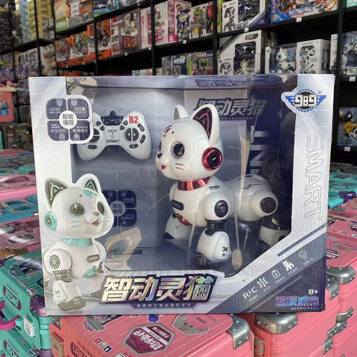 儿童遥控智能编程机器猫智动灵猫