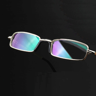 笔筒眼镜水晶老花男女同款玻璃便携光学老花镜舒适老光镜国风