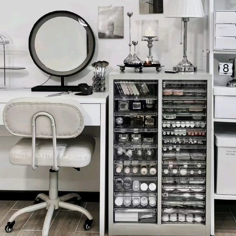 4文件柜美妆饰品美甲收纳柜化妆品整理多层抽屉式平底样品烘焙柜,商业/办公家具,办公储物柜,淘宝优惠券,粉丝福利购,淘宝优惠卷