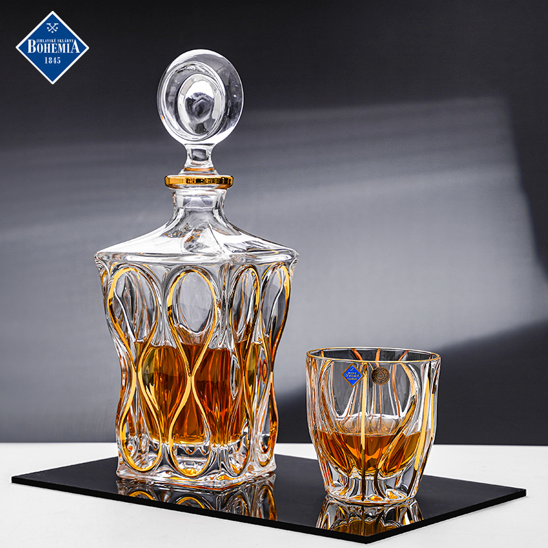 BOHEMIAXO威士忌酒杯手工描金