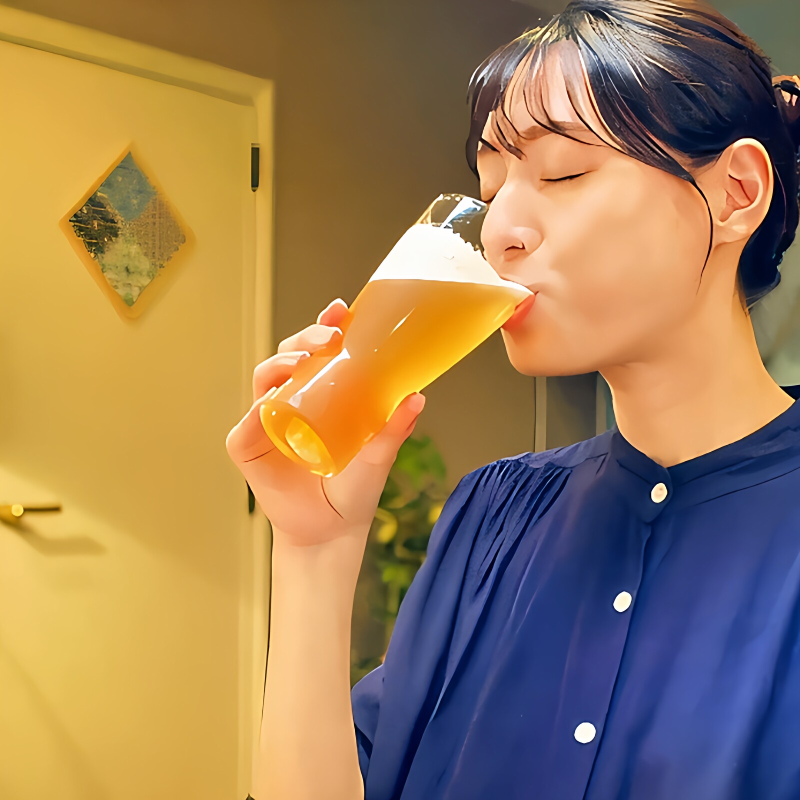 晚酌的流派日本进口东洋佐佐木无铅玻璃精酿啤酒杯小麦啤酒杯水杯