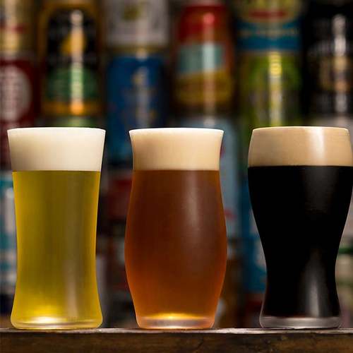 日本进口aderia啤酒杯玻璃杯